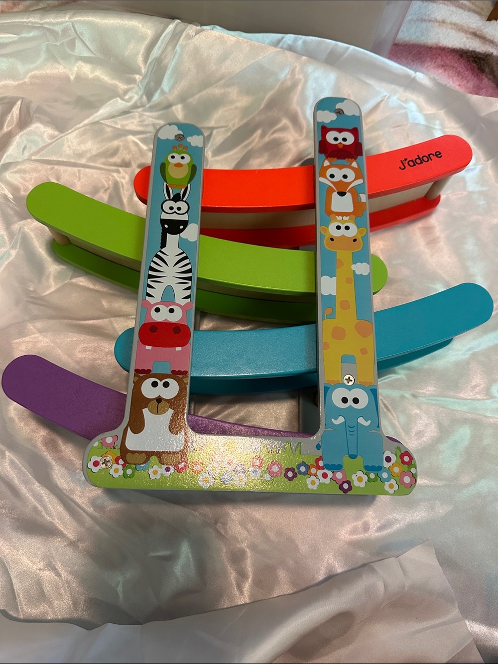 J’adore Wooden Multicolor Car Ramp Toy
